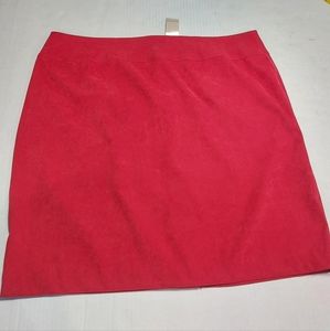 Avenue Red Mini Skirt Size 20 NWT
